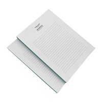 Bloc-notes en papier A6 en promotion personnalisée Bloc-notes avec logo et motif Bloc-notes à feuilles mobiles avec bord vert