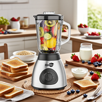 Mixeur Électrique Portable Starlux 110V 1.5L en Acier Inoxydable à Grande Vitesse, Personnalisation Usine