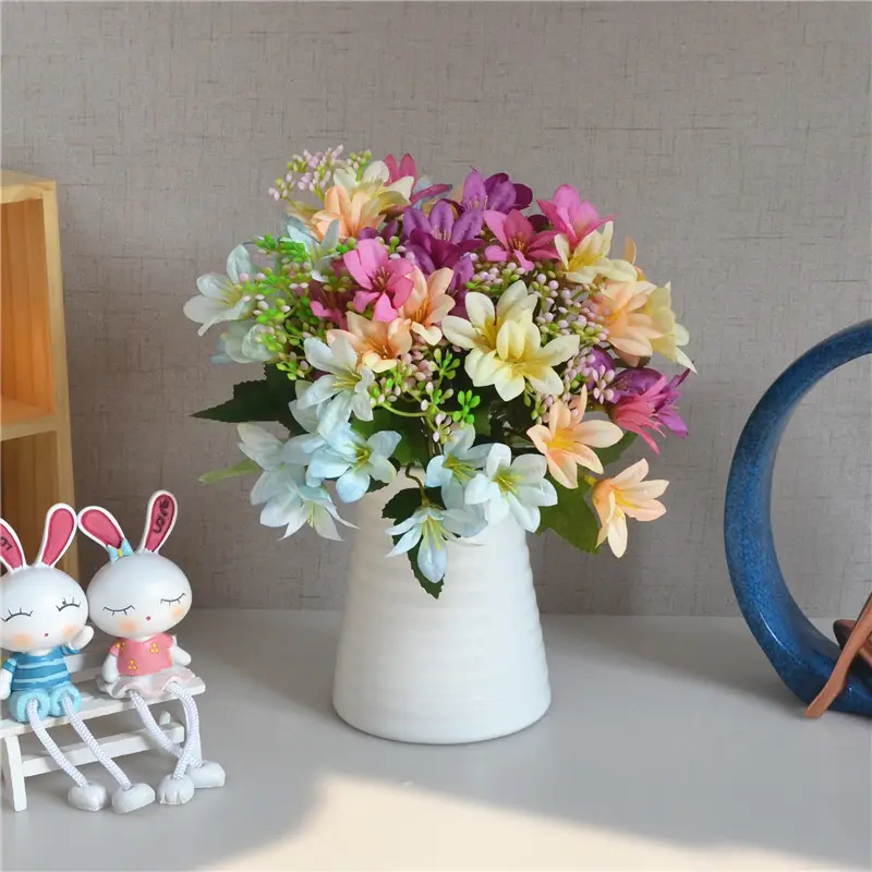 Искусственный цветок лилии Шелковый букет лилии Хаку Гавайи объемный головной убор Свадебная декоративная Цветочная модная гирлянда