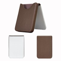 Vente en gros de porte-cartes nominatives en cuir PU Porte-cartes de crédit Porte-cartes de visite vierge par sublimation