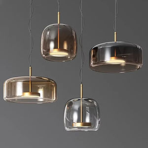 CSLIDO minimaliste luxe hôtel chevet verre fumé suspension lampe cuisine îlot moderne petit lustre Led suspension - Product Image 2
