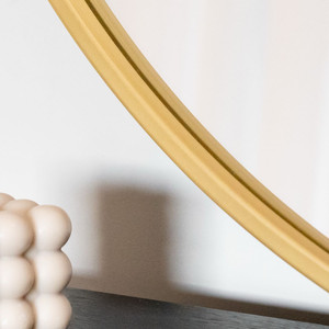 Rei - XXL Round <b>Gold</b> Metal Circle <b>Mirror</b> - 180cm X 180cm - Product Image 6