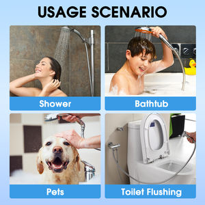 Pommeau de <span class=keywords><strong>douche</strong></span> portable durable à haute pression, économiseur d'eau, conception anti-fuite, connexion rapide au <span class=keywords><strong>tuyau</strong></span> de <span class=keywords><strong>douche</strong></span> standard - Product Image 4