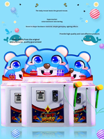 Machine de jeu d'arcade à monnayeur pour enfants, jeu de frappe au marteau et de récompense, jeu de frappe au marteau et de récompense avec grenouille