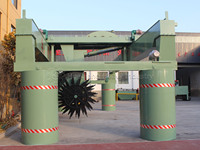 Tourneur de grandes roues polyvalent pour les déchets d'élevage et les résidus de culture