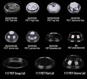 Custom logo Printing Eco-friendly Single Wall clear <b>Cold</b> Drink Coffee Cafe <b>Cup</b> Disposable Plastic PP Pet <b>Cups</b> with Dome Lids - Product Image 4