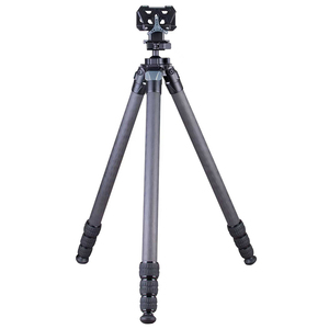 Trépied en fibre de carbone Tristar avec rotule à verrouillage pour caméra de chasse, caméscope, capacité de charge de 40 lb, hauteur réglable - Product Image 5