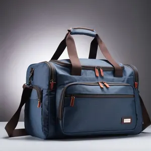 कैनवास डफ़ल बैग एयरलाइन छुट्टियों के लिए व्यापक यात्रा बैग जल प्रतिरोधी जिम वीकेंडर बैग ले जाने के लिए स्वीकृत