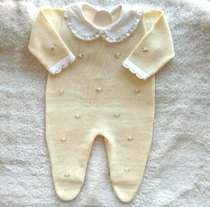 Kaiyue ODM Set <span class=keywords><strong>di</strong></span> Abbigliamento Casual per <span class=keywords><strong>Neonata</strong></span>, Maglione e Salopette in Maglia Tinta Unita per Autunno e Primavera - Product Image 6