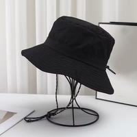 Topi nelayan cepat kering tahan air pria wanita, topi pelindung terik matahari tepi lebar dapat disesuaikan bahan nilon untuk pria wanita musim panas