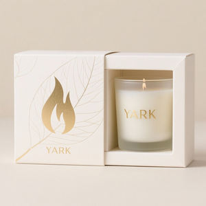 Factory Recycled Paper Lid and Base Box Packaging for Handmade Candle Wax Glass Jar Custom Candle Box Packaging - Product Image 3