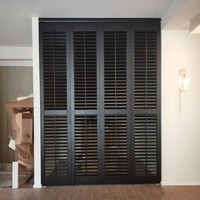 Porte pliante à persiennes composite moderne et minimaliste pour chambres et salles de bain ; Stores de fenêtre ; Protection de la vie privée
