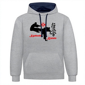 Kyokushin Karate KO Kick con Kanku Sign en Sudadera con capucha para hombre - Product Image 1