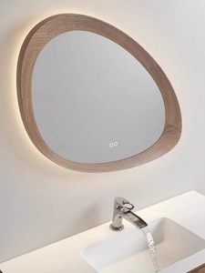Comptoir de salle de bain moderne en pierre frittée contreplaqué à rayures cannelées au design spécial avec <span class=keywords><strong>vasque</strong></span> en céramique - Product Image 6