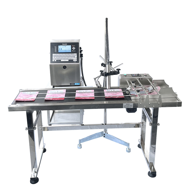 Industrial Automatic Batch SN Date Plastic Bag Pet Bottle PVC Cable Belt CIJ Online High-Speed Printer Continuous Inkjet Printer
