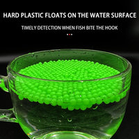Perles scintillantes de pêche, pierres naturelles, douce et dure, couleur verte, de forme ovale, accessoires pour la pêche à l'eau