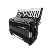 SEASOUND Professional 60-Bass 5-Registers Accordion 34-Button Black Celluloid Piano Keyboard JP3460 OEM Chromatic Instrument