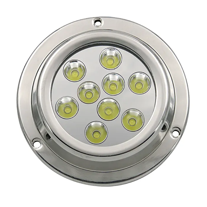 Marine grade 316L stainless steel surface mount led underwater light for boat yacht