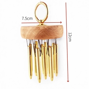 Wholesale Handheld Metal <b>Chime</b> Bar Wooden Top <b>Wind</b> <b>Chime</b> For Yoga Spa Sound Healing Meditation - Product Image 2