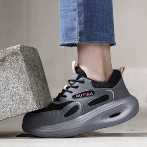 Vente directe d'usine, chaussures <span class=keywords><strong>de</strong></span> sécurité respirantes et confortables pour femmes, anti-écrasement, anti-perforation - Product Image 4
