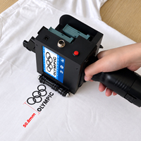 Imprimante jet d'encre portable 50 mm pour vêtements et t-shirts, pistolet d'impression jet d'encre portable 5 cm pour t-shirts, réponse rapide