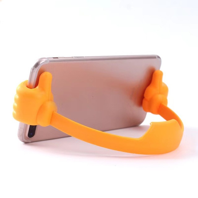 Creative Design Popular Gift Desktop PP Lazy Mobile Phone Holder Art Thumb Shape Flat Tablet Bracket