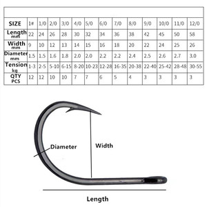 MISTER JIGGING cercle en acier au carbone <span class=keywords><strong>triple</strong></span> crochet de pêche en <span class=keywords><strong>mer</strong></span> populaire mustad 10827 crochet barbelé - Product Image 4