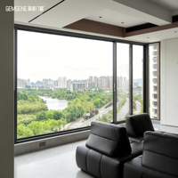 Ventana Corredera Horizontal de Aluminio con Rotura de Puente Térmico, Minimalista y de Lujo, con Cierre Multipunto Antirrobo y Resistente a Impactos de Huracanes