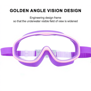 แว่นตาว่ายน้ำเด็กผู้หญิง YL600C สวยงาม สำหรับเด็ก แว่นตาว่ายน้ำน่ารัก ป้องกันฝ้า ป้องกันรังสียูวี กรอบใหญ่ - Product Image 4
