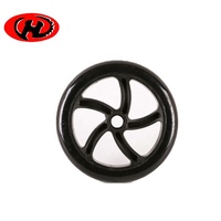 Landau poussette roue 200mm bébé chariot voiture roues 8 pouces PU pare-chocs voiture roue de rouleau