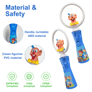 Varita Giratoria Luminosa con Diseño de Payaso, Juguete Colorido para <span class=keywords><strong>Fiestas</strong></span> de Halloween y Cumpleaños, Uso en Exteriores, Funciona con Pilas - Product Image 5