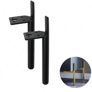 Hot Sale Metal Black Furniture Feet Industrial Style Chrome Table <b>Sofa</b> <b>Legs</b> TV Stand Bedroom Cabinet <b>Legs</b> - Product Image 1