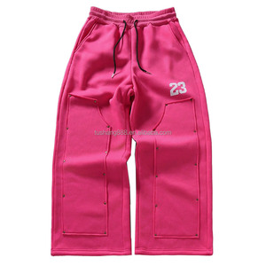 Vente en gros 2025 220 Gsm Nouveau Touser Pantalon Y2k Wear Pantalon rouge pour hommes - Product Image 1