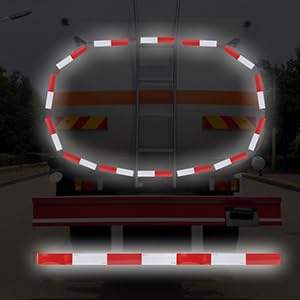 Film réfléchissant prismatique haute intensité pour signalisation routière, ruban de signalisation, norme européenne DOT-C2, rouge et blanc, vente en gros d'usine - Product Image 4