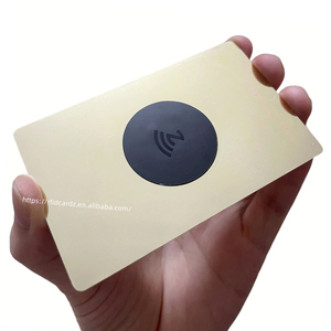 Thẻ Kinh Doanh Kim Loại Vip Nfc Bằng Thép Không Gỉ Sang Trọng Màu Vàng Hoàn Thiện - Product Image 2