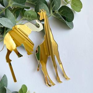 อินอินวินด์ไลน์สัตว์เค้กตกแต่งด้วยปลั๊กอินเค้กยีราฟช้างไม้ - Product Image 6