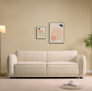 Juego de Sofás Modulares Convertibles de 3 Plazas, Tapizados en Bouclé, para Sala de Estar, Dormitorios, Apartamentos, Oficinas y Hoteles - Product Image 5