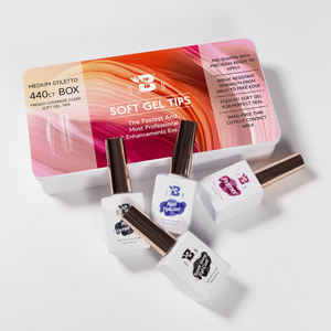 BOZLIN Lujo 5 en 1 semipermanente Soak Off UV LED <span class=keywords><strong>uñas</strong></span> pegamento Gel suave Gel puntas Kit <span class=keywords><strong>para</strong></span> extensión de <span class=keywords><strong>uñas</strong></span> - Product Image 3