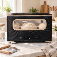 Boîte de levage de pâte électrique pliable avec contrôle de la température et minuterie pour boulangerie et pâtisserie maison