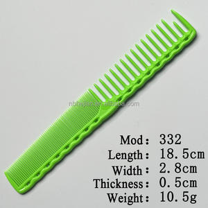 Peignes de coupe fins professionnels de qualité japonaise Peigne à cheveux de barbier professionnel pour le style de salon Matériau en résine - Product Image 4