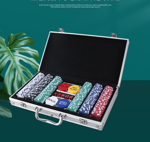 Venta al por mayor casino Texas lujo arcilla aluminio maleta <span class=keywords><strong>poker</strong></span> chip set <span class=keywords><strong>500</strong></span> para juego de póquer - Product Image 5