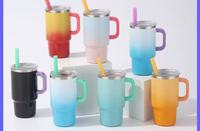 Mug isotherme double paroi en acier inoxydable, petit format (3oz, 4oz), avec poignée, pour voiture, verre à vin, tasse, gobelet