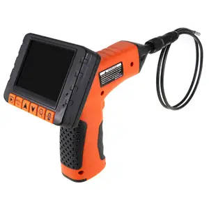 3.5 inch LCD Screen HD Digital Snake Camera Handheld Waterproof Sewer Inspection Camera with 8 LED Lights and Semi-Rigid Cabl