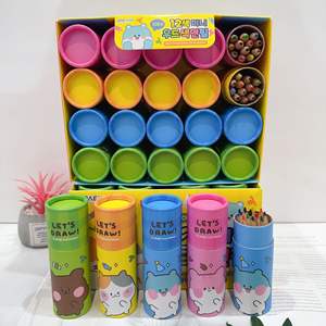 لعبة ليندا النسخة الكورية اللطيفة من 12 قلم رصاص خشبي ملون قلم رصاص ملون بشكل حيوان أليف وسمك الدوديلا الكرتونية للأطفال - Product Image 5