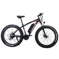 Vélo de montagne à pneus larges Batterie au lithium 48v 10ah Vélo à double frein à disque
