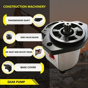 CI09S-A02-122L Hydraulic Gear Pump 3-15 GPM <b>9</b> Tooth Spline Shaft SAE A-2 Bolts CCW Cast <b>Iron</b> Heavy Duty Replacement - Product Image 2
