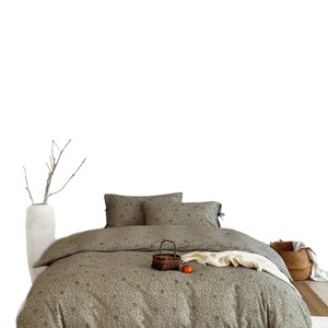 Country Style Floral Print Cotton <b>Bedding</b> <b>Set</b> 4-Piece Double-Layer Yarn Breathable Skin-Friendly Four Seasons - Product Image 5