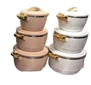 Cacerola Térmica de Alta Gama con Textura de Diamante, 2.5L 4.5L 6.5L, Olla Aislada para Mantener la <span class=keywords><strong>Comida</strong></span> Caliente con Diseño de Espiga de Trigo - Product Image 2