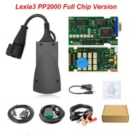 Outil de diagnostic Golden Full Chip Lexia 3 PP2000 Diagbox V9.91 Lexia V9.91 921815C pour Peugeot/Citroën Lexia3 avec LED, ensemble complet