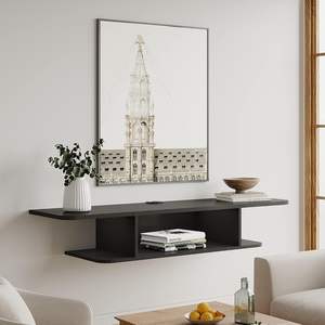 แท่น<span class=keywords><strong>วาง</strong></span><span class=keywords><strong>ทีวี</strong></span>ลอยน้ำพร้อมปลั๊กไฟ55 "คอนโซลสื่อ<span class=keywords><strong>ติด</strong></span><span class=keywords><strong>ผนัง</strong></span>แบบทันสมัยพร้อมประตูศูนย์รวมความบันเทิงสำหรับ<span class=keywords><strong>ใต้</strong></span><span class=keywords><strong>ทีวี</strong></span> - Product Image 6